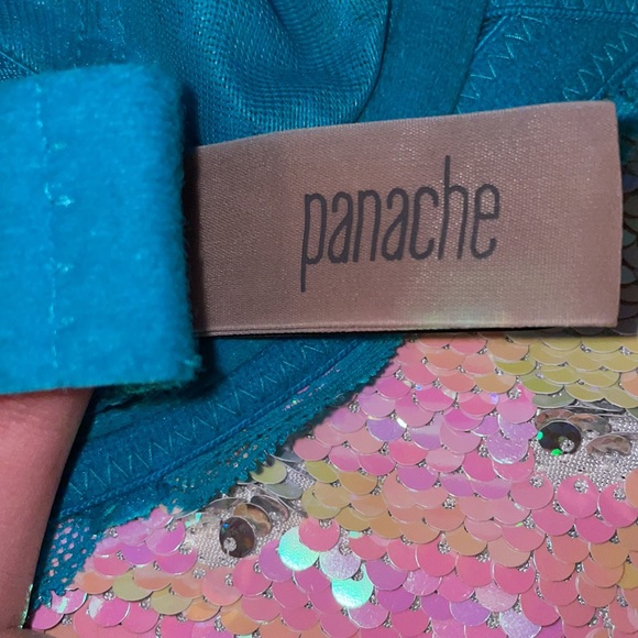 Blue/teal Panache Andorra bra 28G UK - Picture 3 of 6